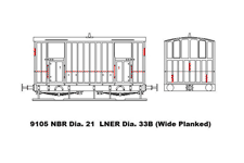 NBR Dia. 21 LNER Dia. 33B (wide planked)